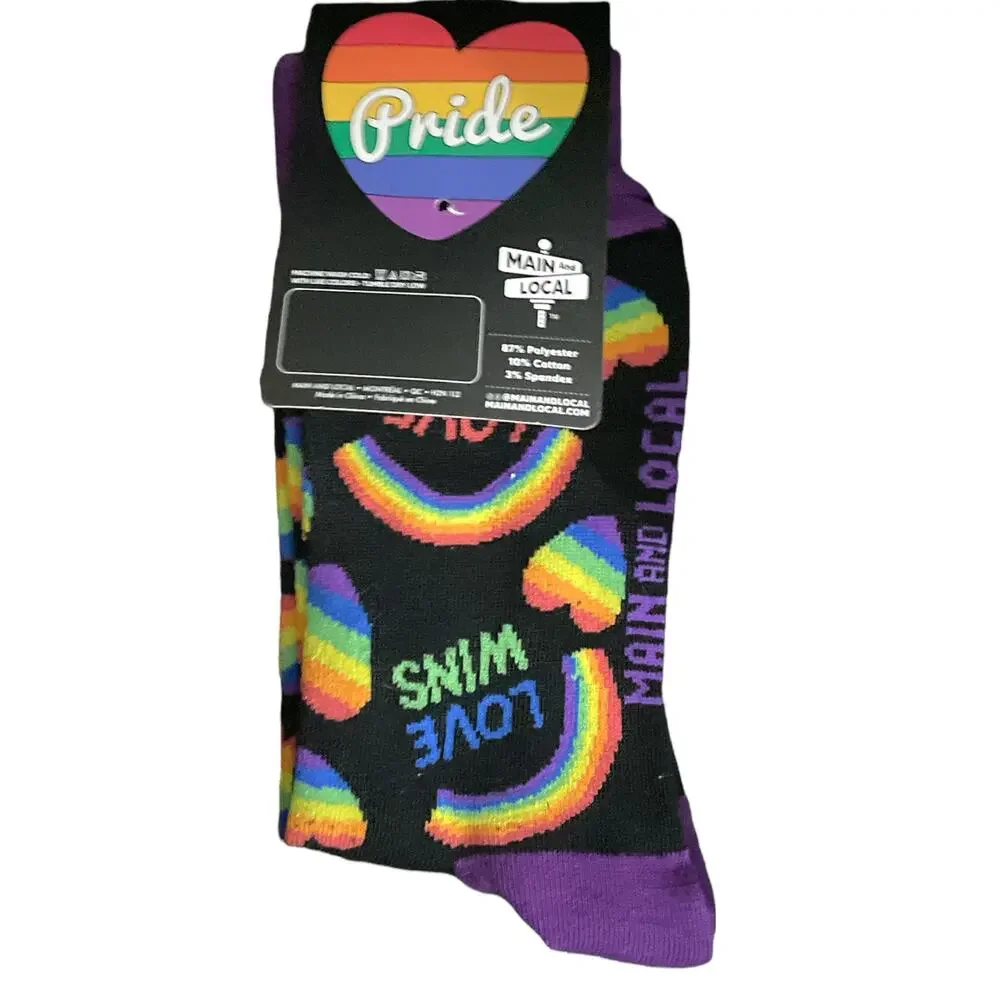 Unisex Pride “ LOVE WINS “ Crew Sock